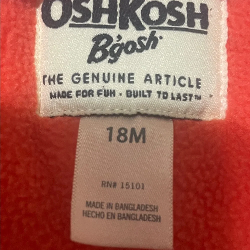 OshKosh B'gosh Heart Puffer Jacket - Navy and Pink